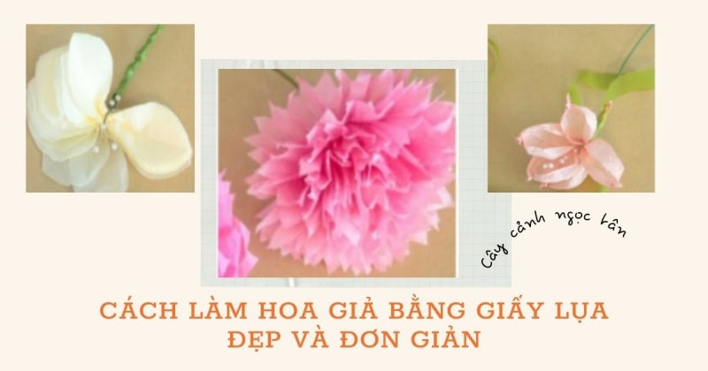 cach lam hoa gia bang giay lua dep