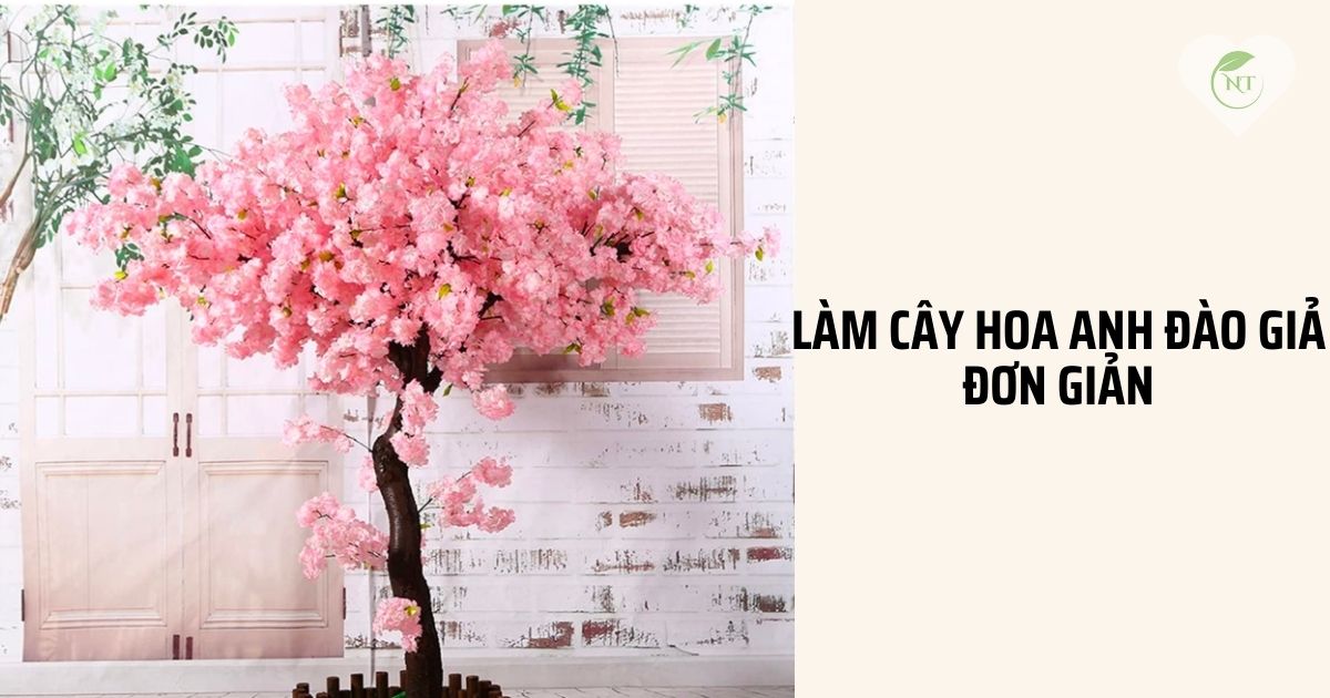 làm cây hoa anh đào giả