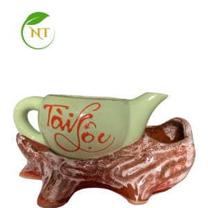 Chậu sứ ấm trà đôi tài lộc