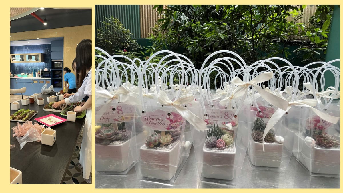 Workshop sen đá tổ chức tại doanh nghiệp cho nhân viên